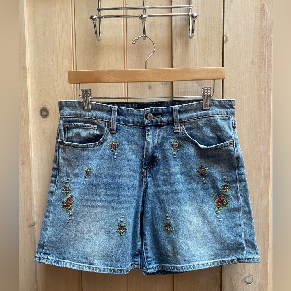 Lucky Brand Floral Jean Short - Size 8